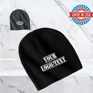 Custom 100% Cotton Beanie / skull cap / beanie / embroidered hat / unisex hats / Wholesale / Business Beanie/ Personalized Embroidery
