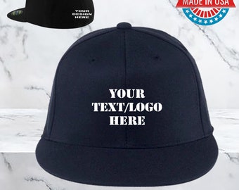 Custom Flexfit Flat Billed Cap / Premium Flexfit Cap / Flexfit210 / Embroidered Flexfit/ Custom Embroidery / Wholesale Cap / Baseball Caps