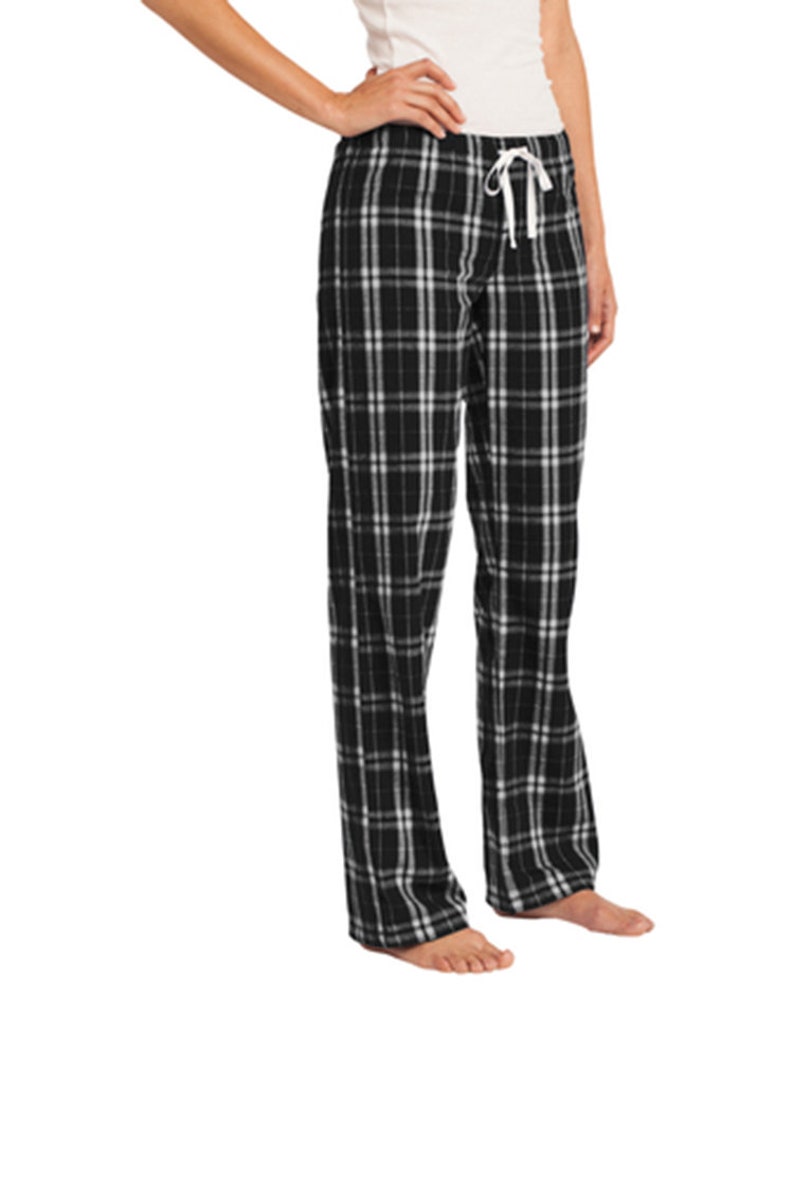 Custom Women/'s EmbroideredPrint Flannel Plaid Pant