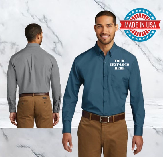 Custom embroidered top dress shirts