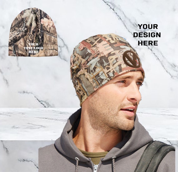 CUSTOM Camouflage Fleece Beanie / Camo Beanie / Hunting Cap