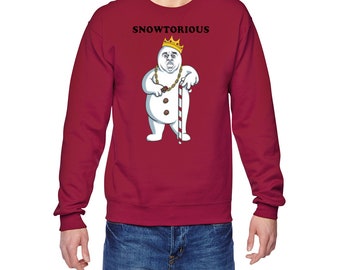 Christmas Ugly Sweater Biggie-Snowman / christmas party / xmas sweater / Ugly sweater / holiday sweater / snoman / xmas gift / christmas