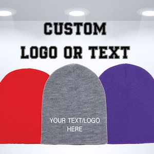 Custom Knit Beanies / Custom beanie / Personalized Beanie / Embroidered beanie / Winter beanie / Busniess Beanie / Personalized beanie /Gift