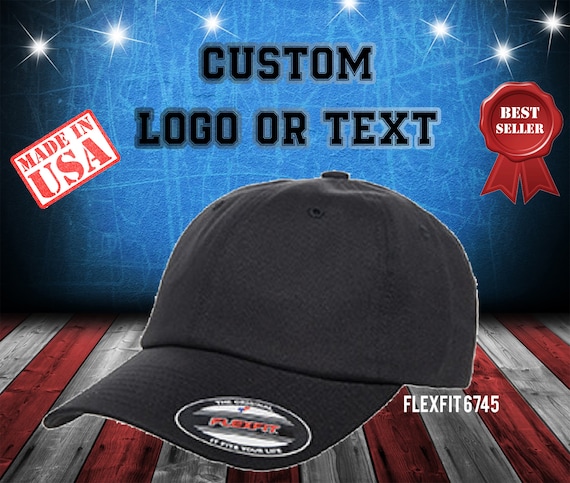 Hats Flex Dad Washed / Custom / / Hats / Text Add Flex Logo Fit Cap Custom Your Washed Add Etsy - Hat Customized Fit/ Your / / Embroidered Custom