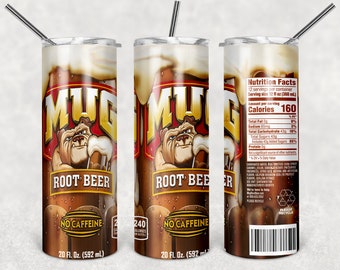Mug Root Beer Soda Themed Drink Tumbler - 20 ounce
