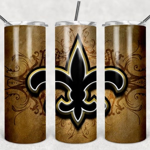 New Orleans Saints Themed Drink Tumbler - 20 ounce