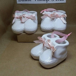 Ceramic baby booties top