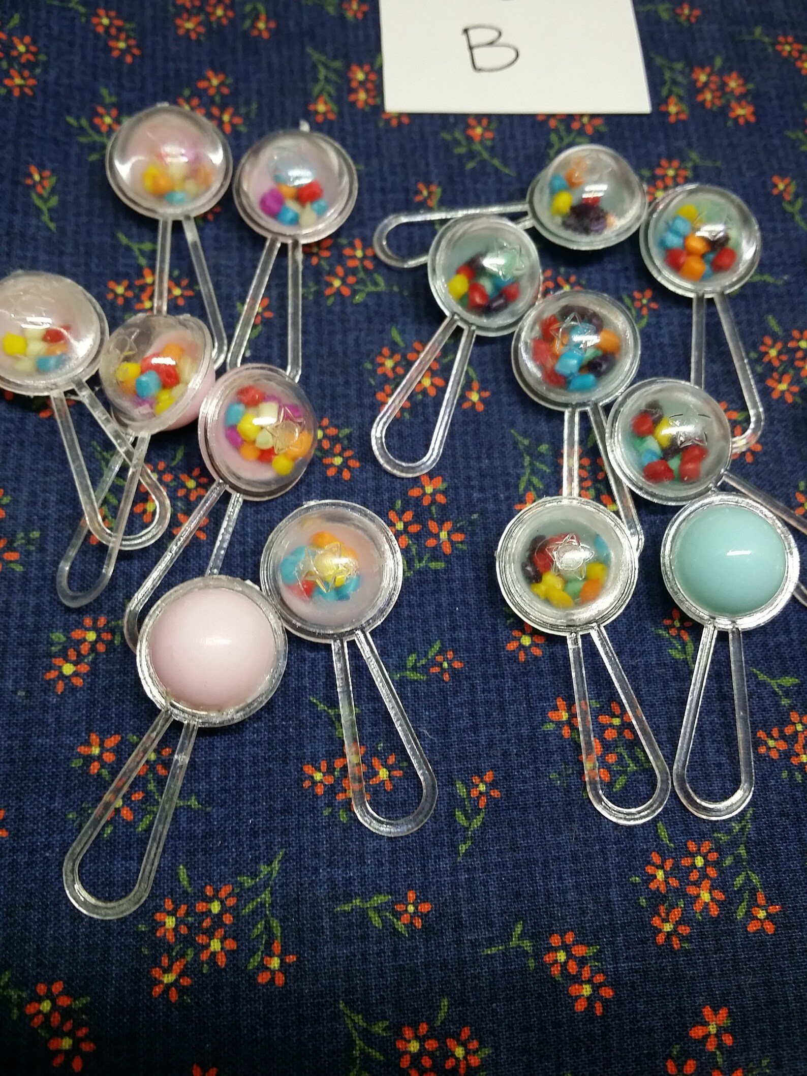 12 or 24 Vintage Mini Baby Rattles Baby Shower Decorations Etsy UK