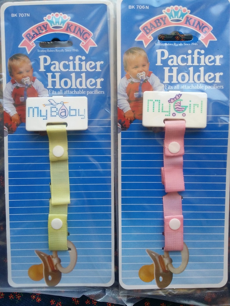 Pacifier Holder Vintage Pacifier Holder My Baby Yellow My Etsy