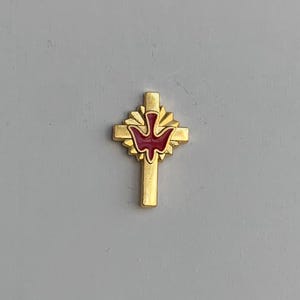 Vintage Red Cross Pin - Etsy