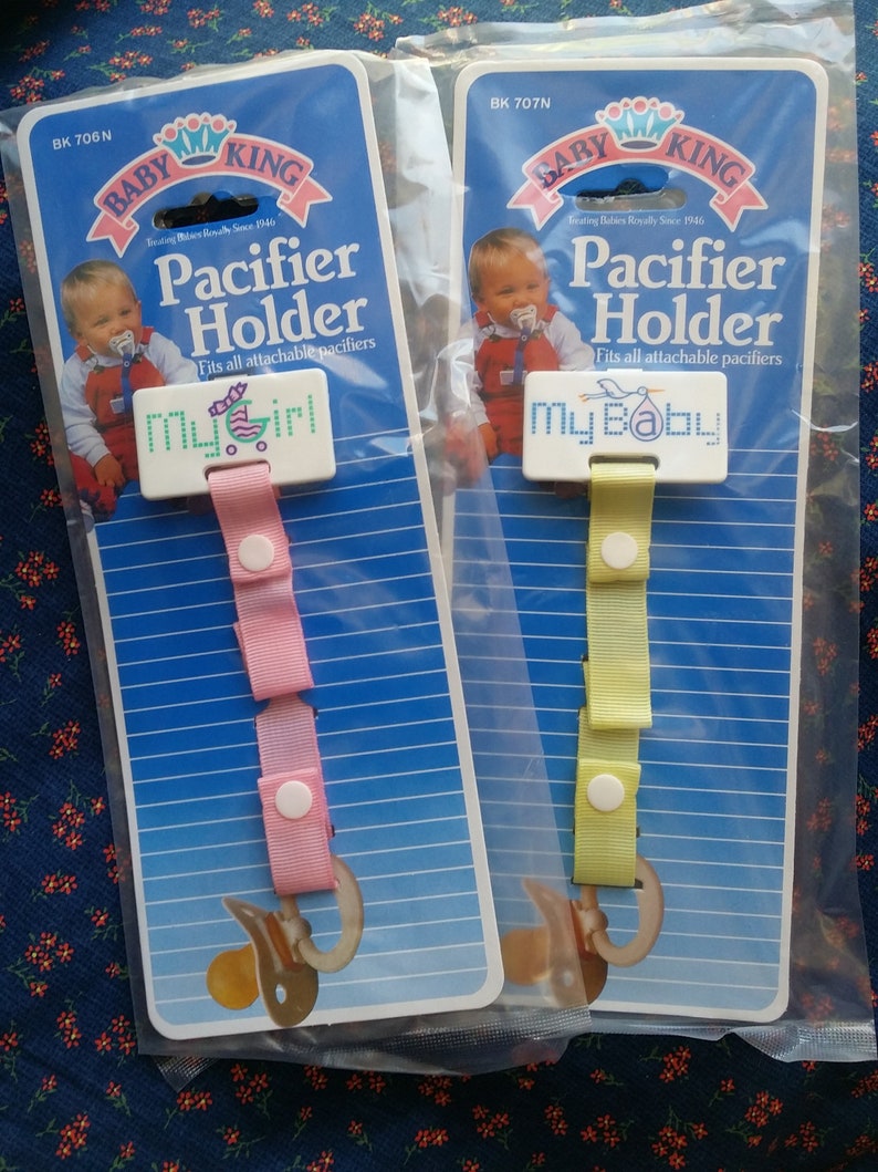 Pacifier Holder Vintage Pacifier Holder My Baby Yellow My Etsy