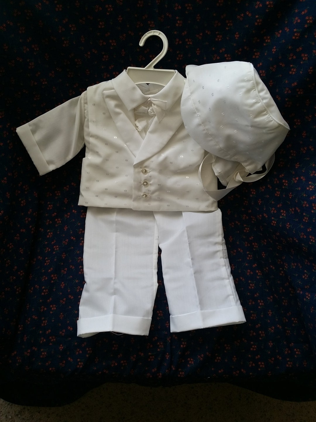 Vintage Phyllis Baby Wear Boy's Christening Pattern Vest W Ruffle Shirt ...