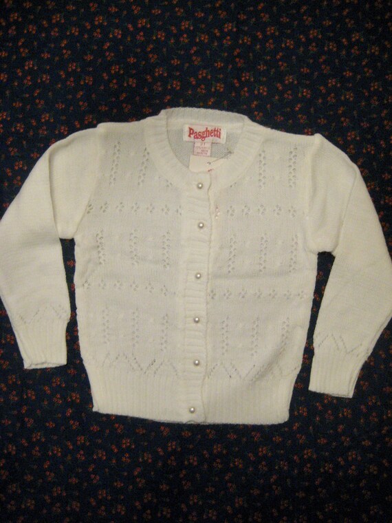 White fancy clearance sweater