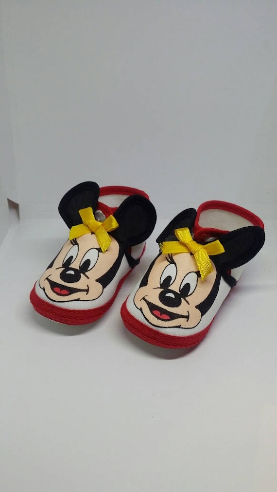 decaan Meander Standaard Disney Babies Minnie Mouse Crib Shoes Size 2 Vintage Baby - Etsy