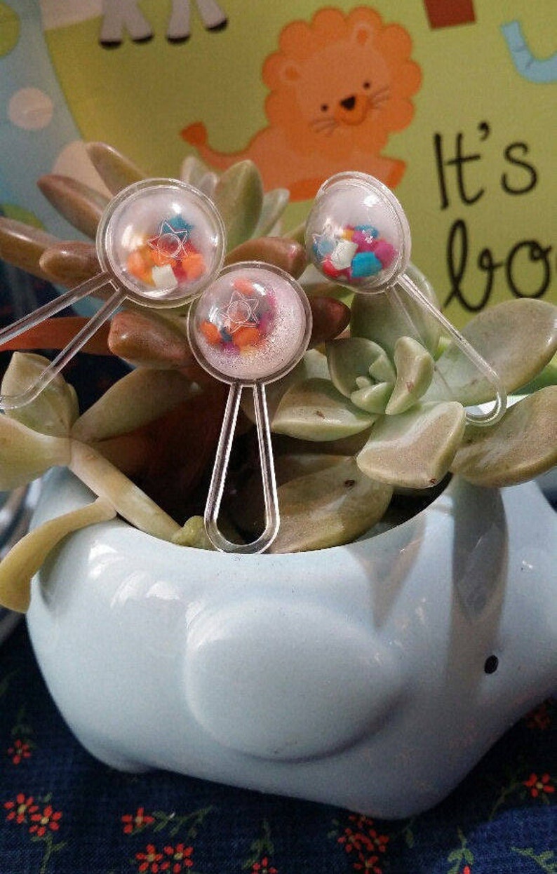 12 or 24 Vintage Mini Baby Rattles Baby Shower Decorations Etsy