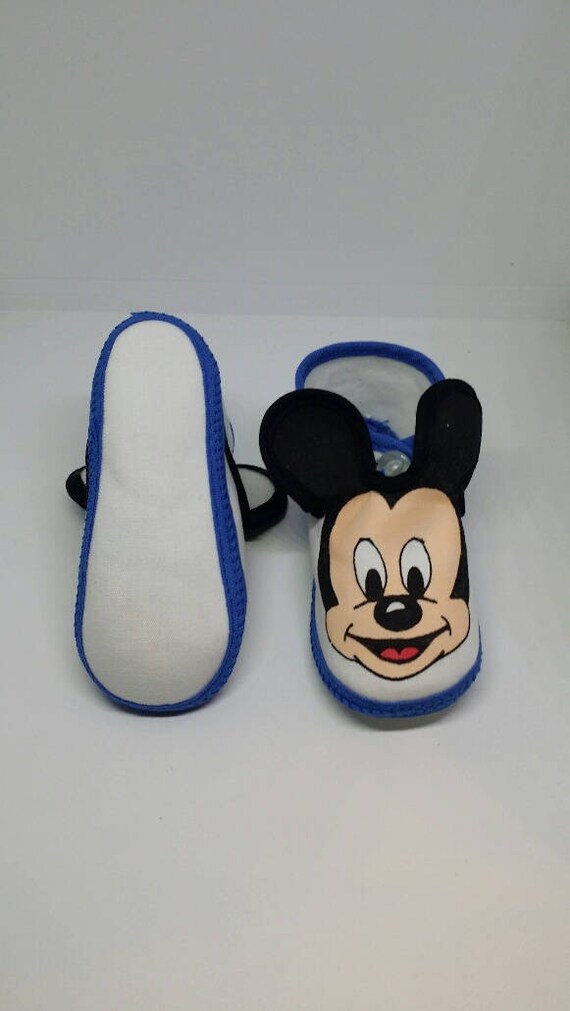 Disney Babies Mickey Mouse Crib Shoes Size 2, Vin… - image 6