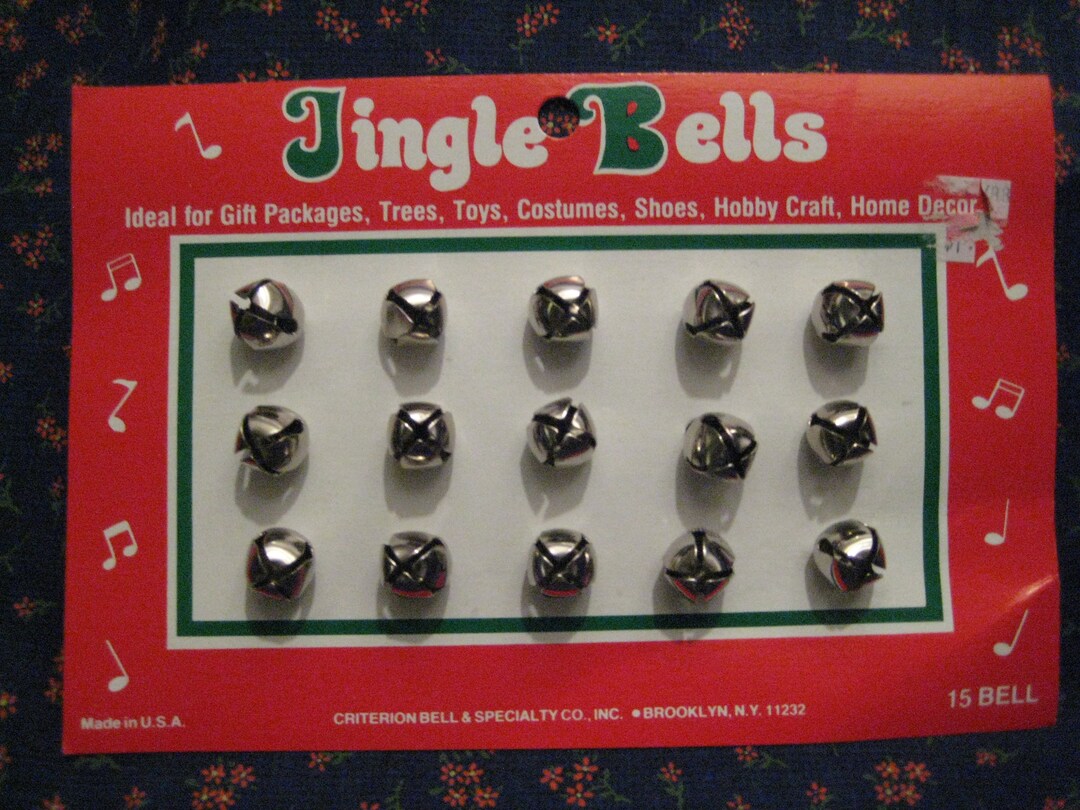 Vintage Jingle Bells, Bells 1/2 X 1/2, Craft Bells, Shoe Bells, Gift