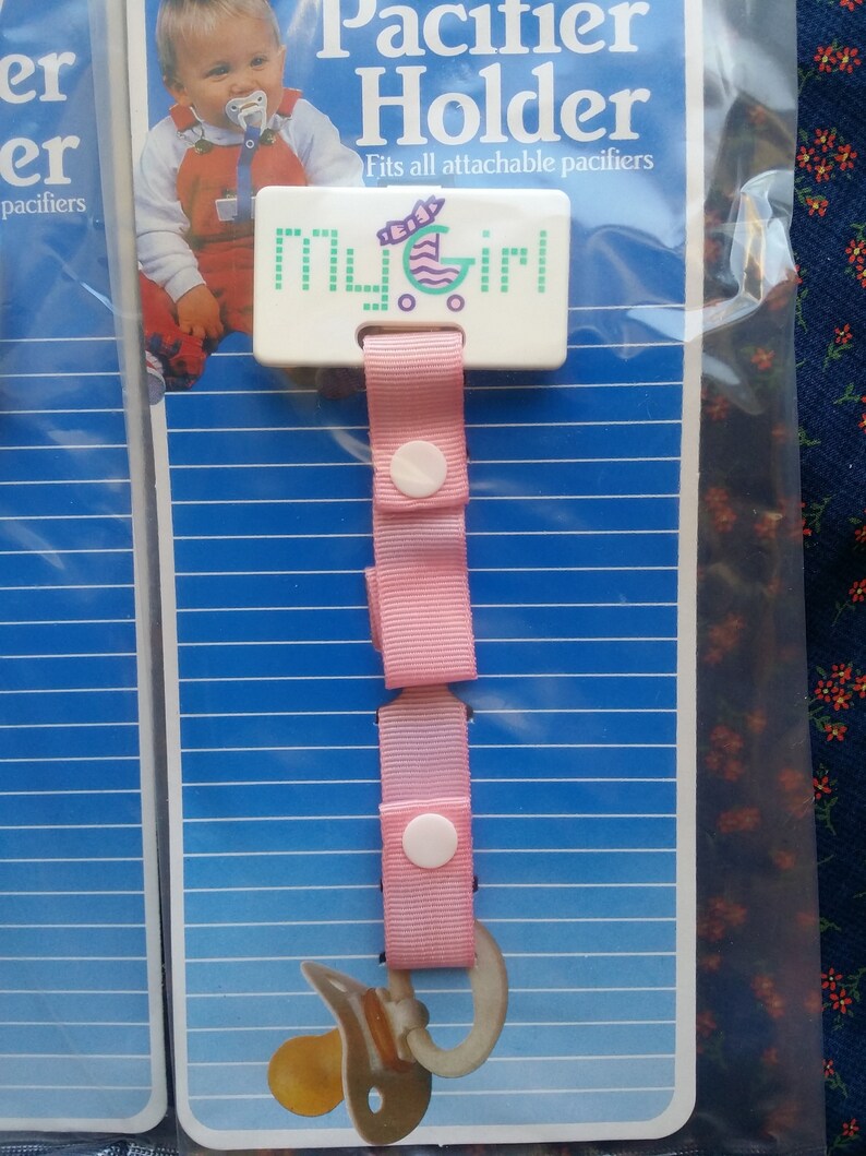 Pacifier Holder Vintage Pacifier Holder My Baby Yellow My Etsy