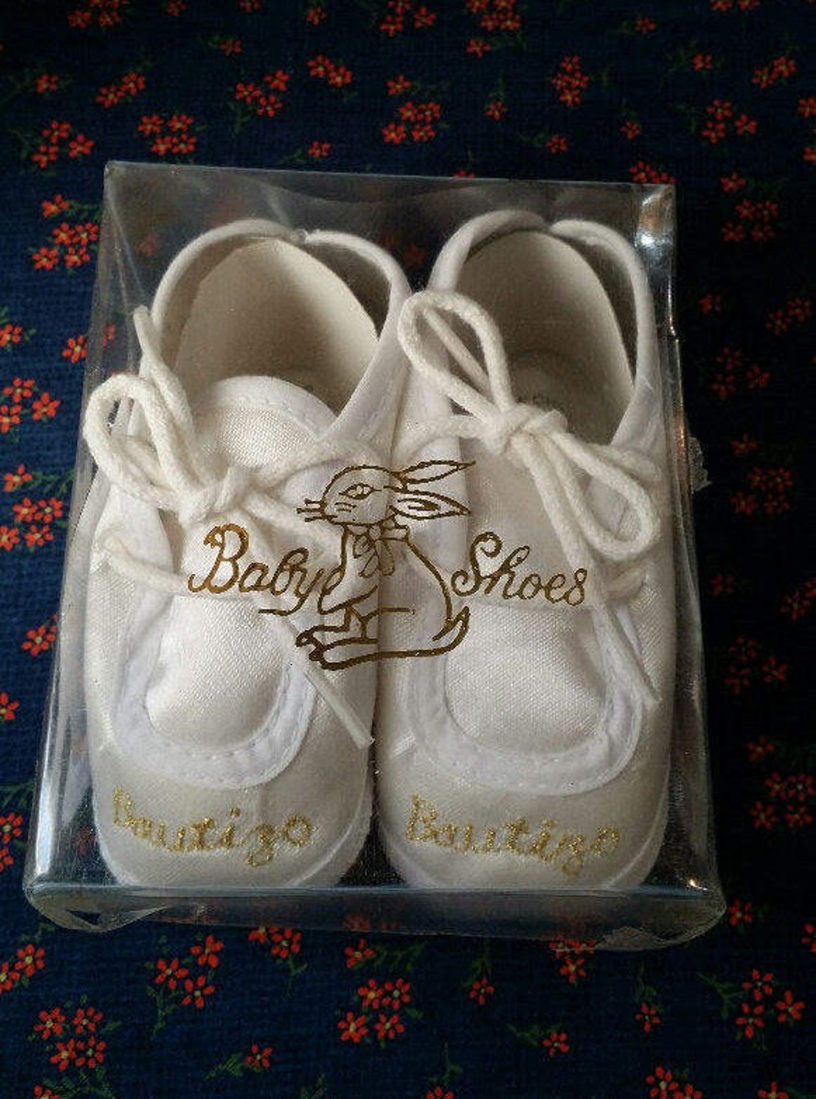 Blanco bautismo zapatos bautizo bebé satinado zapatos tamaño Etsy