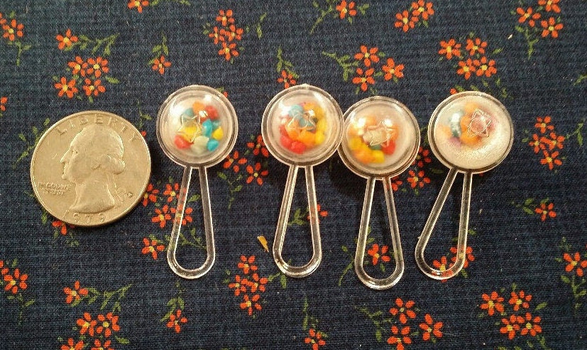 Mini Baby Rattles 12 or 24 Vintage Mini Baby Rattles, Baby Shower Decorations, Tiny ...