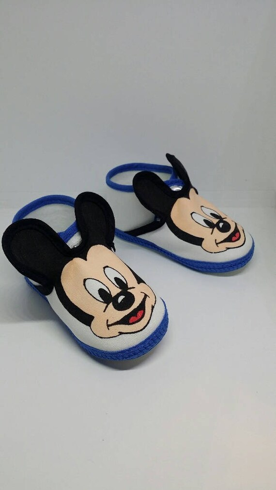 Disney Babies Mickey Mouse Crib Shoes Size 2, Vin… - image 4