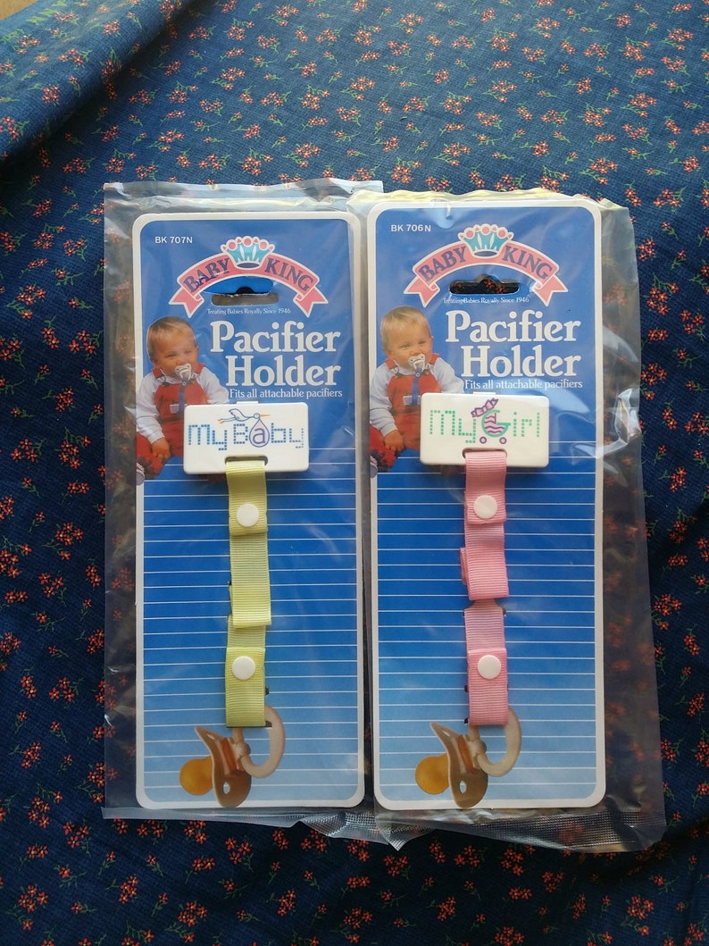 Pacifier Holder Vintage Pacifier Holder My Baby Yellow My Etsy