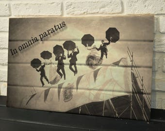 In Omnia Paratus Poster - Vintage Retro Style - Inspired by Gilmore Girls - Home wall decor Life and death brigade Quotes Ready for Anything