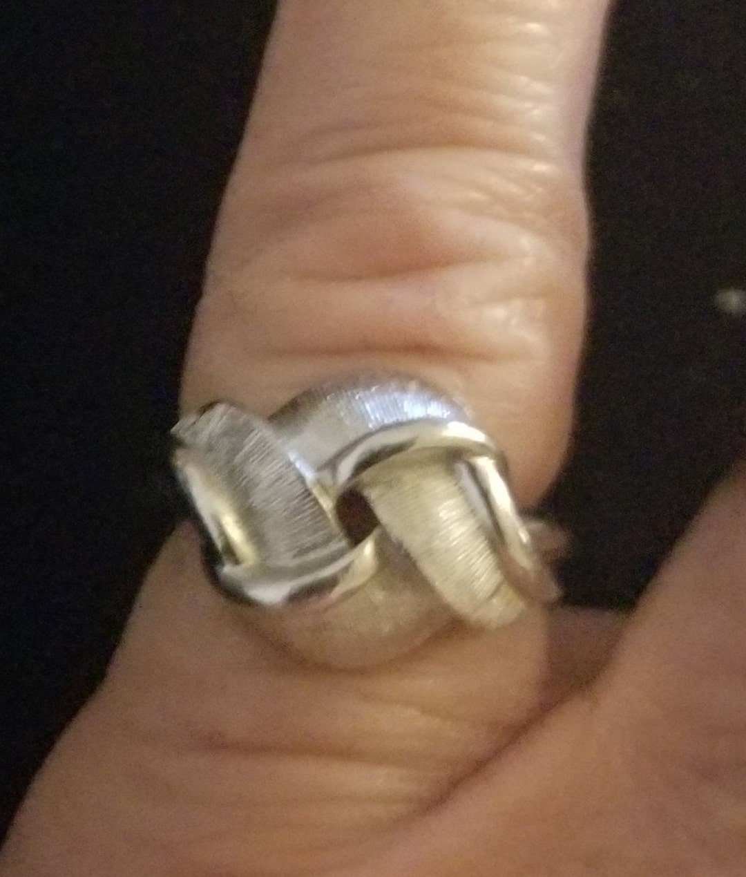 Silver Knot Design Ring - Etsy