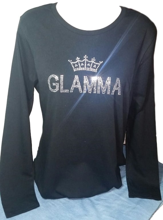 GLAMMA Sparkly Rhinestone Shirts short or long Sleeve | Etsy