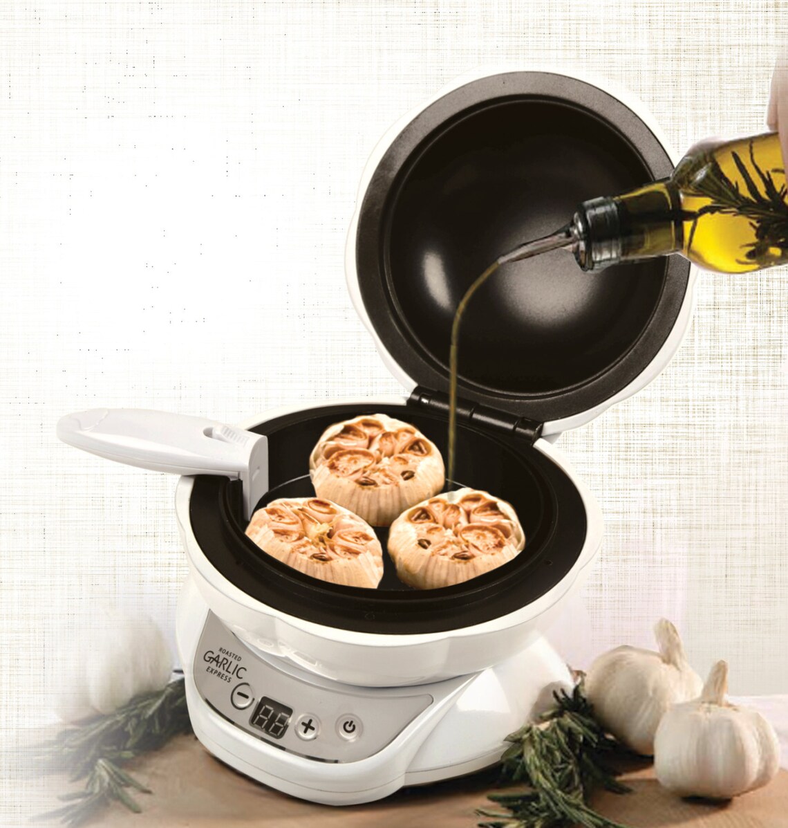 Electric Garlic Roaster Roast up to 3 Bulbs of Garlic on Etsy