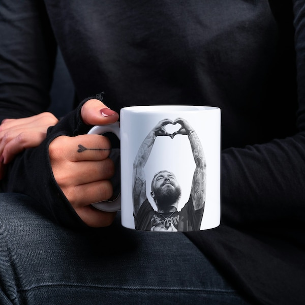 Post Malone Fan Mug - Multi-Color, Perfect Gift for Music Lovers - Durable & Stylish Coffee Cup Inspired by Iconic Artist 15oz