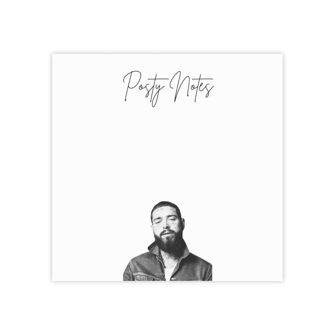 Posty Notes Post Malone Post-it® Note Pads for Friend Gift Funny Desk ...