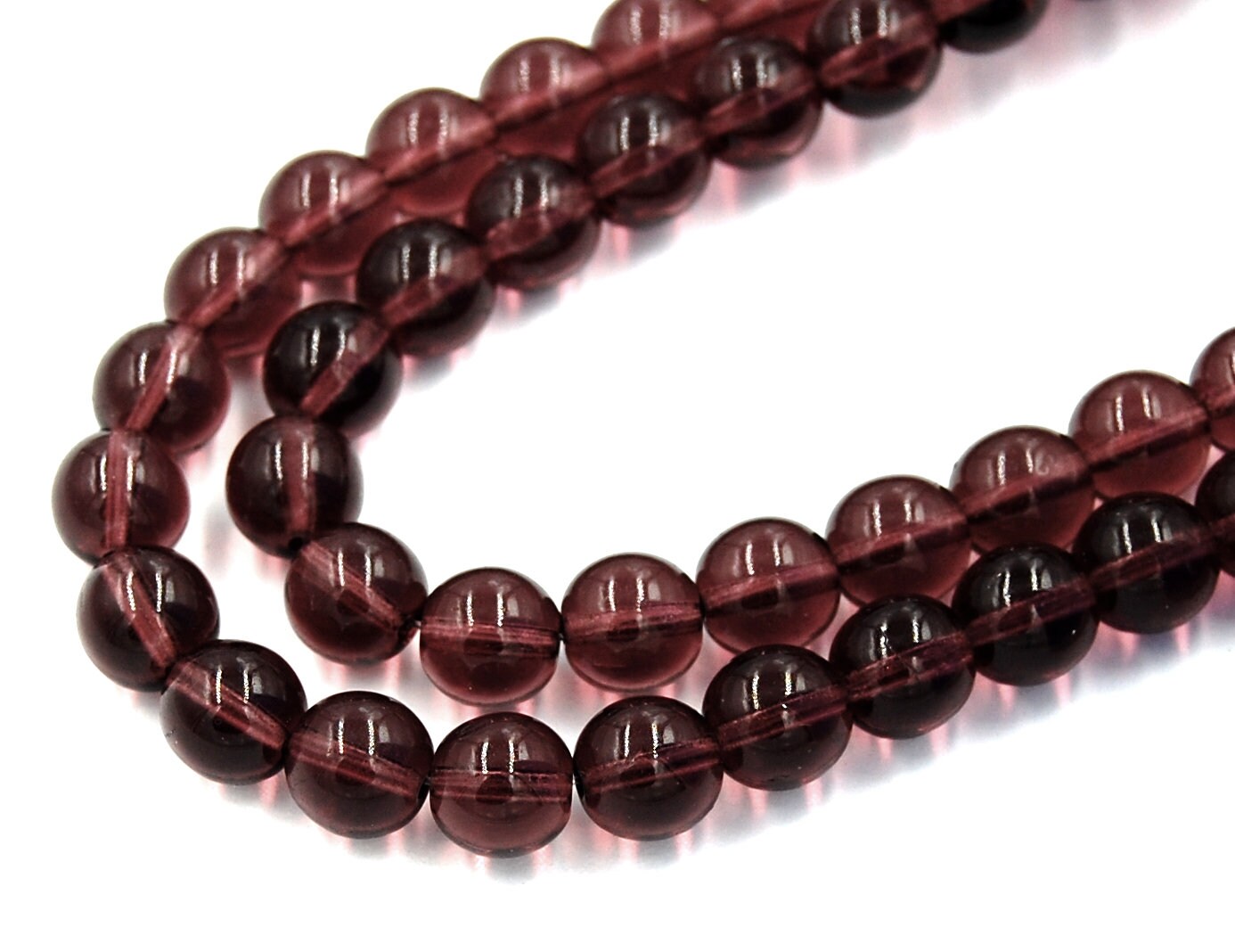 100 perle rotonde in vetro pressato ceco da 8 mm, colori misti con