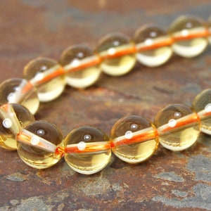 TWO STRANDS, Citrine Beads, Full 15.5&quot; Strand Natural Round Wholesale 4mm 6mm 8mm 10mm 12mm