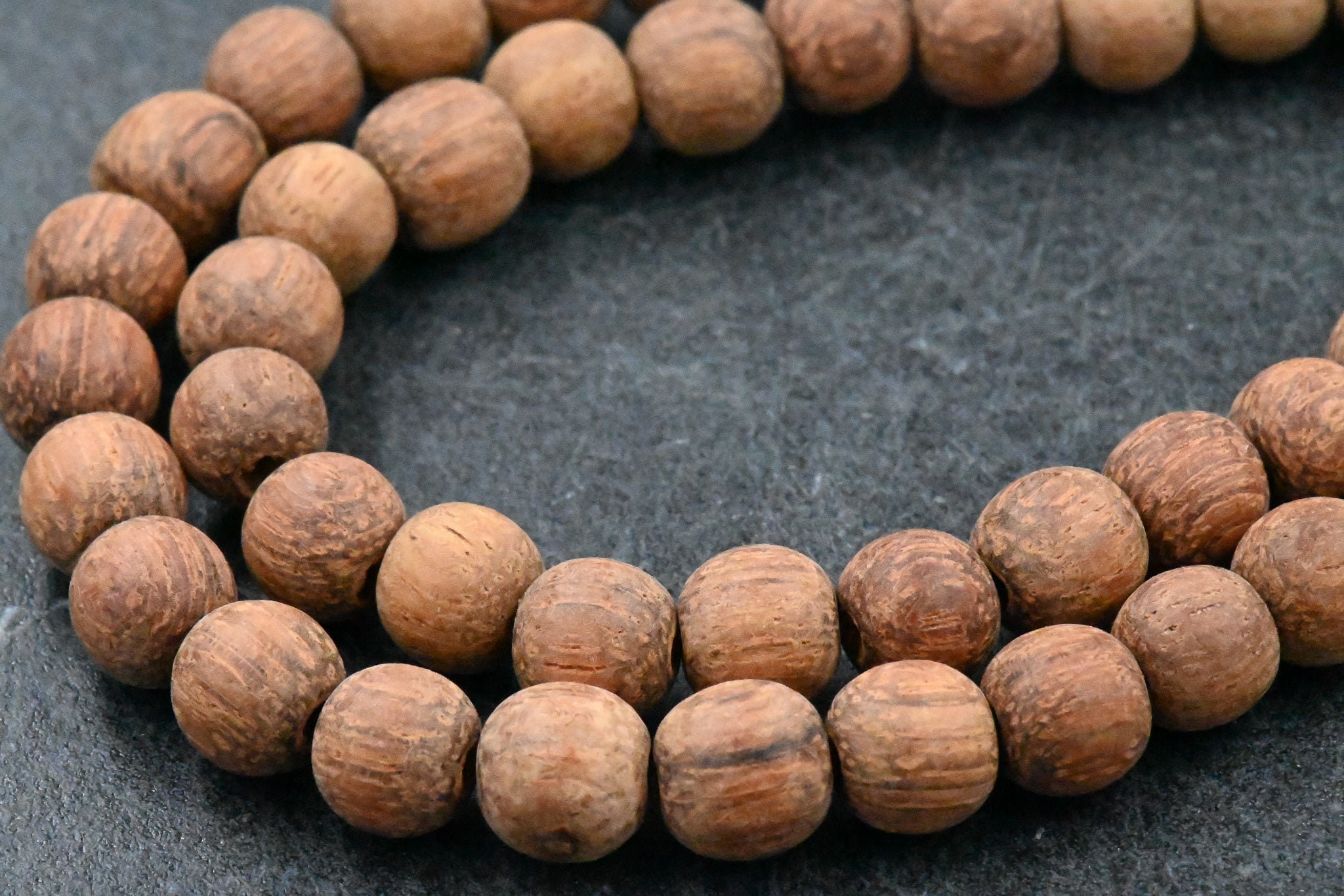 Unfinished Bayong Wood Bead Round 8mm (16-Inch Strand) – Beads and