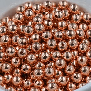 Real Pure Copper Round Beads, 2mm 3mm 4mm 5mm 6mm 8mm 9.5mm