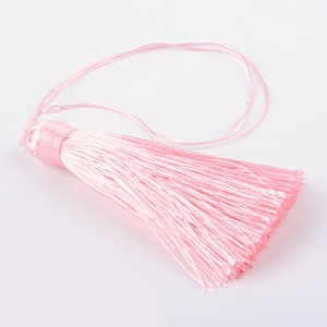 3&quot; Long Tassel Pink 4 pcs