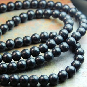 Black Obsidian (natural), 4mm,6mm,8mm,10mm round-full strand