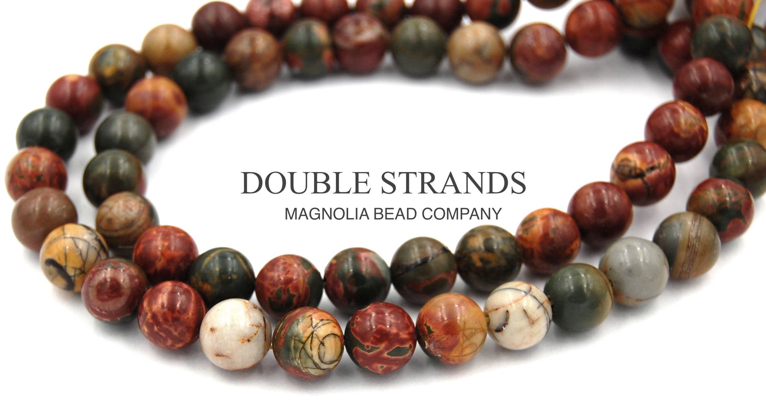 6mm8mm10mm12mm Red Creek Jasper Beads,Smooth and Round Stone Beads,15 inches one starand