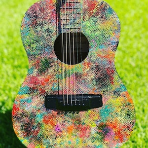Custom Breaststroke Painted Acoustic Guitar