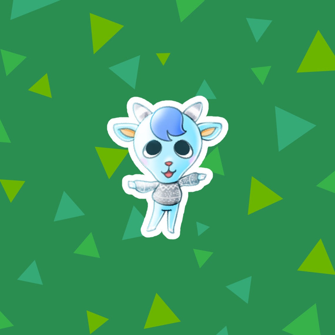 Animal Crossing Goat Villagers Matte Vinyl Stickers Etsy