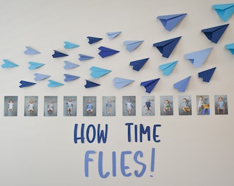 How time FLIES! airplane decor 1st birthday party - DIGITAL DOWNLOAD