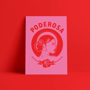 Poderosa - 8x10 - Digital Download Druck - Latein Kunst - Latein - Frauen Ermächtigung - Geschenk Für Sie - Drucke für Sie - Wand Kunst - Bonita