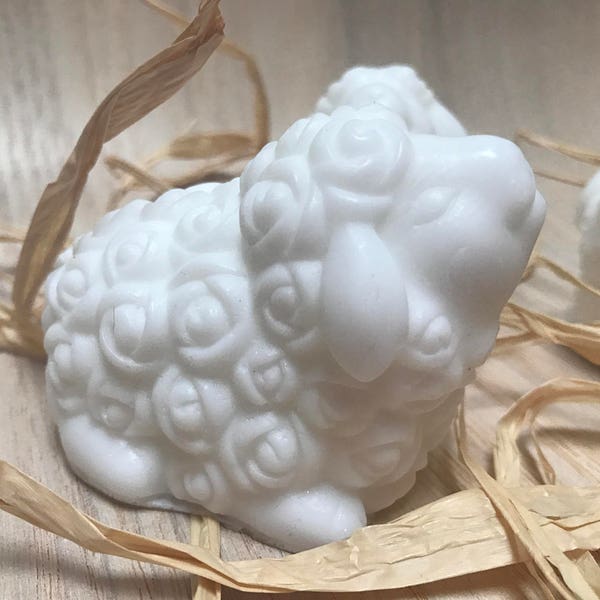 Sheep Soap / Lamb Soap / Baptism Favors / Baptism Gifts