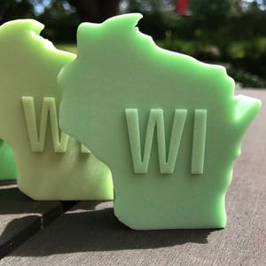 Milwaukee Soap / Wisconsin Shaped Soap / Glycerin Soap image 1