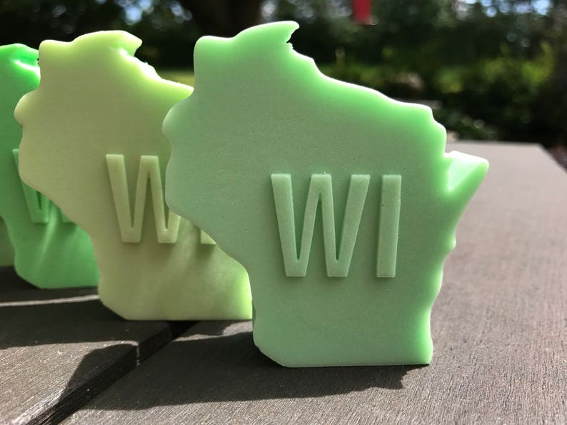 Milwaukee Soap / Wisconsin Shaped Soap / Glycerin Soap image 1