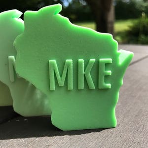 Milwaukee Soap / Wisconsin Shaped Soap / Glycerin Soap image 4