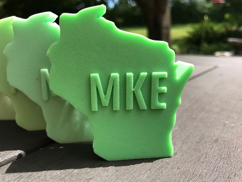 Milwaukee Soap / Wisconsin Shaped Soap / Glycerin Soap image 4