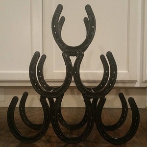 Horseshoe Wine Rack - 6 Bottle Pyramid
