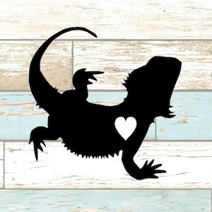 Bearded Dragon Vinyl Decal, Bearded Dragon Vinyl, bearded dragon accessories for tank, bearded dragon sticker, bearded dragon decor